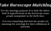 Fake Horoscope or Kundali Matching