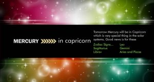 Mercury Transit in Capricorn Feb 2018